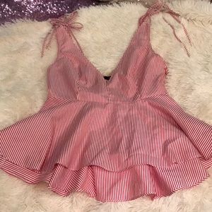 Striped Red Blouse!